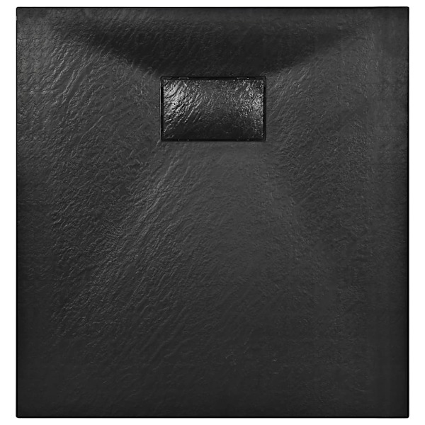 vidaXL Duschkar SMC svart 90x80 cm Svart
