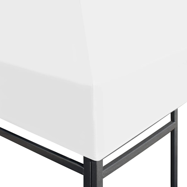 vidaXL Paviljongtak 270 g/m² 3x3 m vit Vit