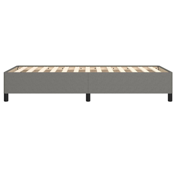 vidaXL Sängram mörkgrå 90x190 cm tyg Grå