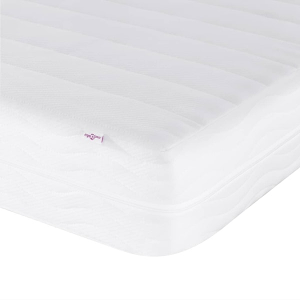 vidaXL Dagbädd med madrass ljusgrå 100x200 cm tyg Grå