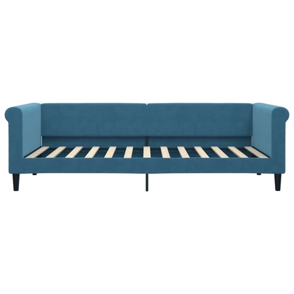vidaXL Dagbädd med madrass blå 90x200 cm sammet Blå