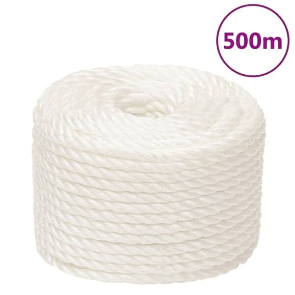 vidaXL Rep vit 10 mm 500 m polypropylen Vit