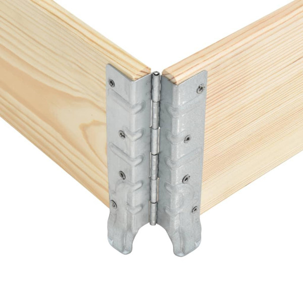 vidaXL Pallkrage 50x100 cm massiv furu Brun