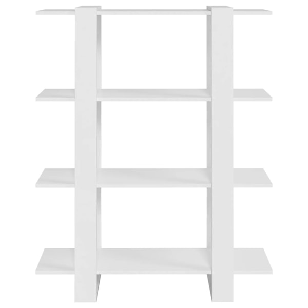 vidaXL Bokhylla/Rumsavdelare vit 100x30x123,5 cm Vit