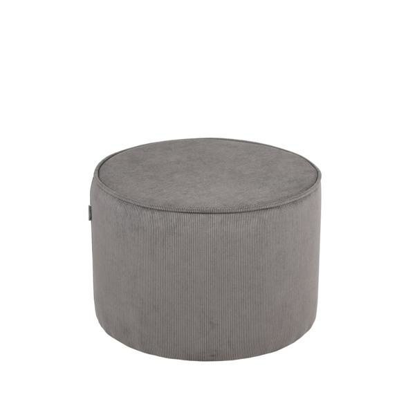 LABEL51 Sittpuff Tibo 55x55x40 cm mörkgrå ribcord Grå