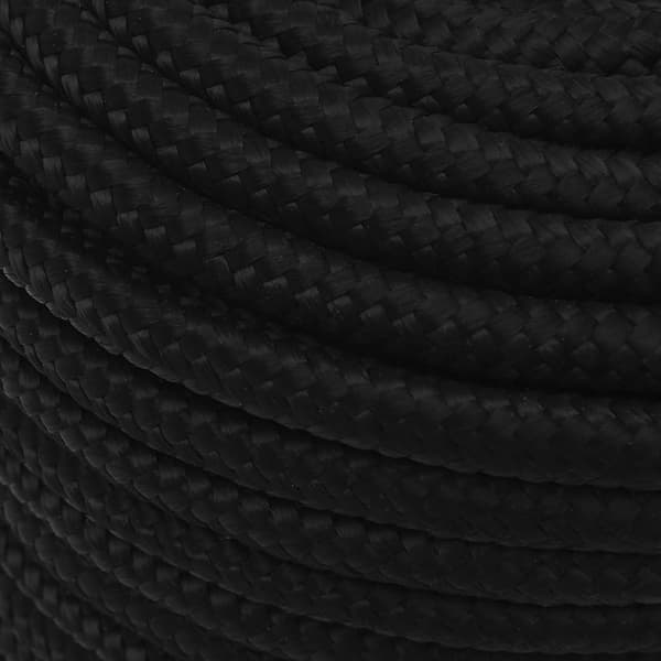 vidaXL Rep svart 14 mm 50 m polyester Svart