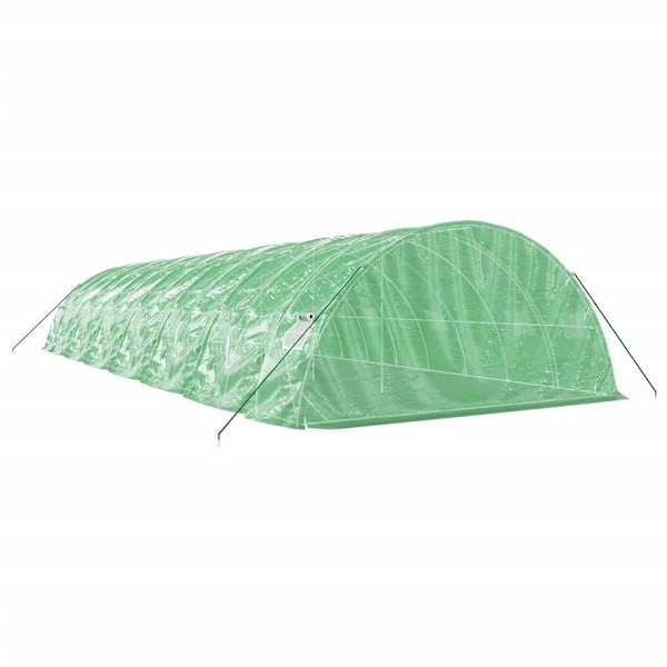 vidaXL Växthus med stålram grön 70 m² 14x5x2,3 m Grön