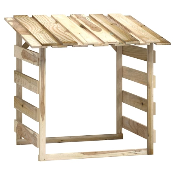 vidaXL Pergola med tak 6 delar 100x90x100 cm impregnerad furu Brun