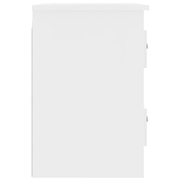 vidaXL Väggmonterade sängbord vit 41,5x36x53cm Vit