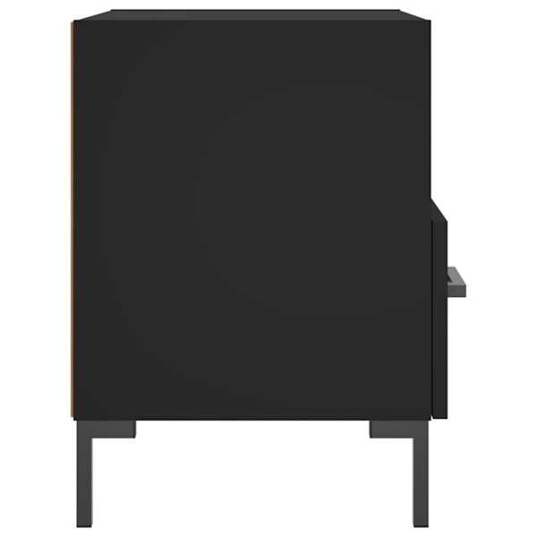 vidaXL Sängbord 2 st svart 40x35x47,5 cm konstruerat trä Svart