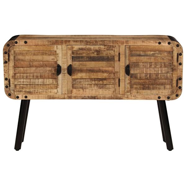 vidaXL Skänk massivt mangoträ 120x30x76 cm Brun