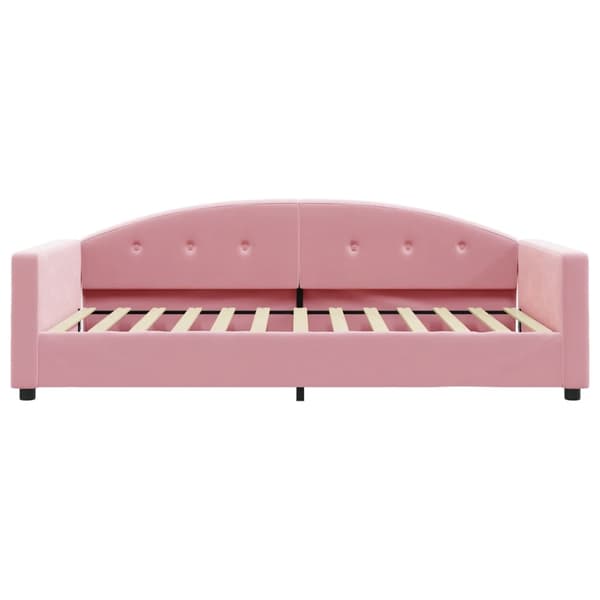 vidaXL Dagbädd rosa 100x200 cm sammet Rosa