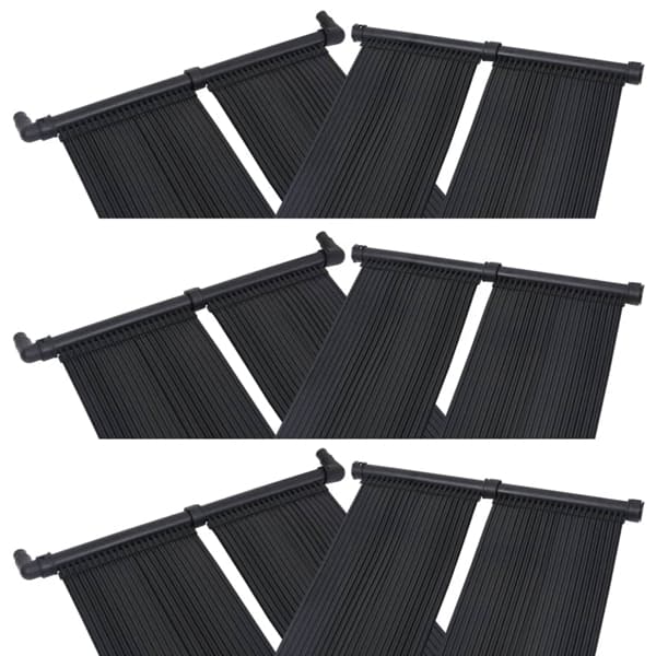 vidaXL Solfångare för pool 6 st 80x310 cm