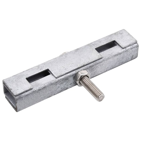 vidaXL Sammankopplare för galler U-form 10 set silver Silver