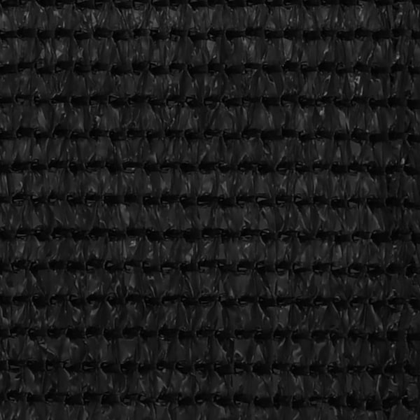 vidaXL Balkongskärm svart 75x500 cm HDPE Svart