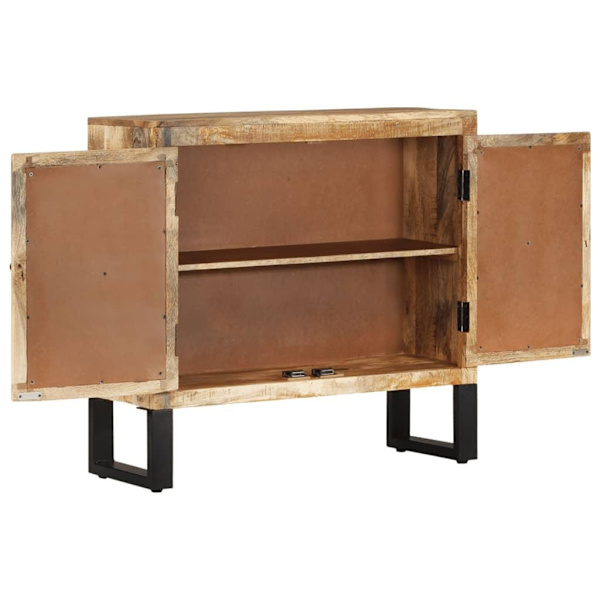 vidaXL Skänk 80x30x76 cm massivt mangoträ Brun