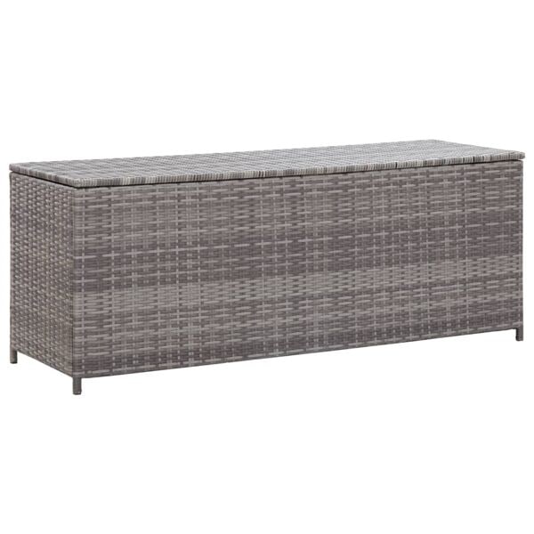vidaXL Dynbox grå 120x50x60 cm konstrotting grå