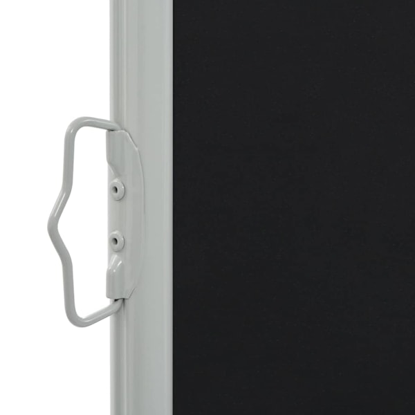 vidaXL Infällbar sidomarkis 100 x 300 cm svart Svart
