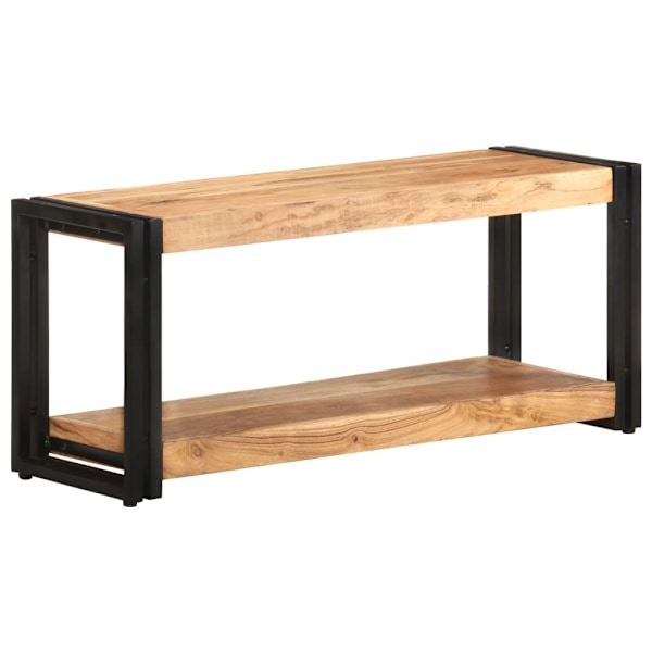 vidaXL TV-bänk 90x30x40 cm massivt akaciaträ Brun
