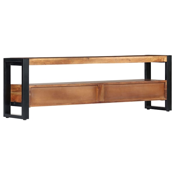 vidaXL TV-bänk 140x30x45 cm massivt akaciaträ Brun