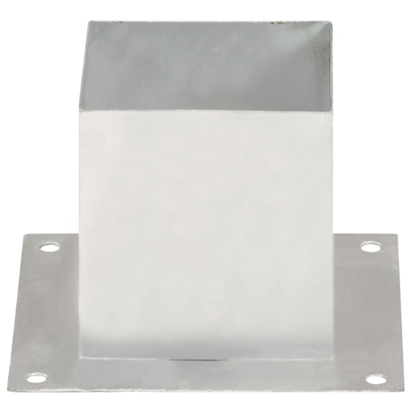 vidaXL Stolpfot 4 st galvaniserad metall 141 mm Silver