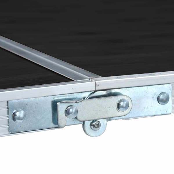 vidaXL Hopfällbart campingbord grå aluminium 180x60 cm grå