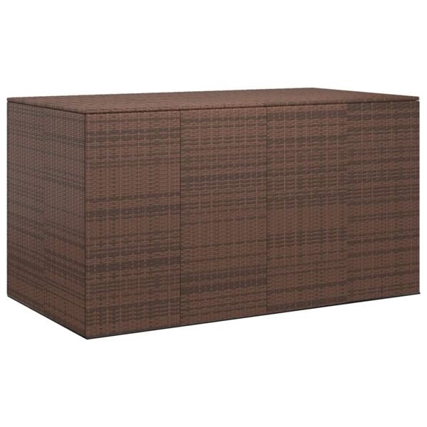 vidaXL Dynbox PE-rotting 194x100x103 cm brun Brun