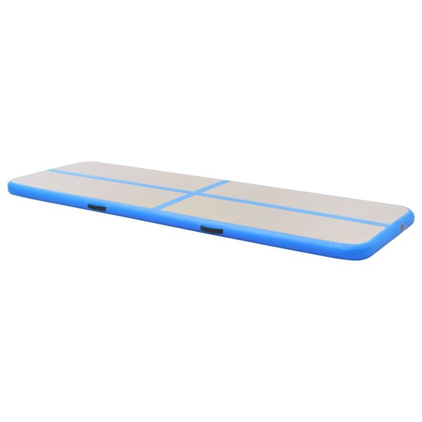 vidaXL Uppblåsbar gymnastikmatta med pump 600x100x10 cm PVC blå grå dd2e |  Grey | 21330 | Fyndiq