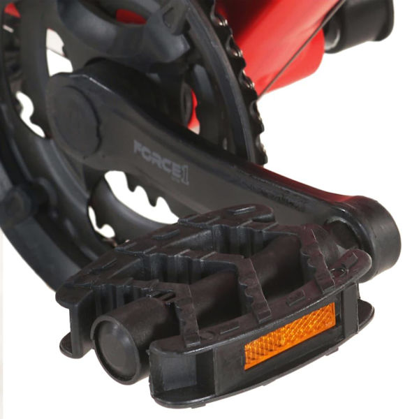 vidaXL Mountainbike 21 växlar 27,5 tums däck 42 cm röd Röd