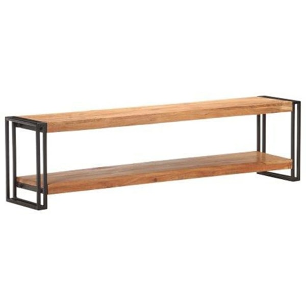 vidaXL TV-bänk 150x30x40 cm massivt akaciaträ Brun