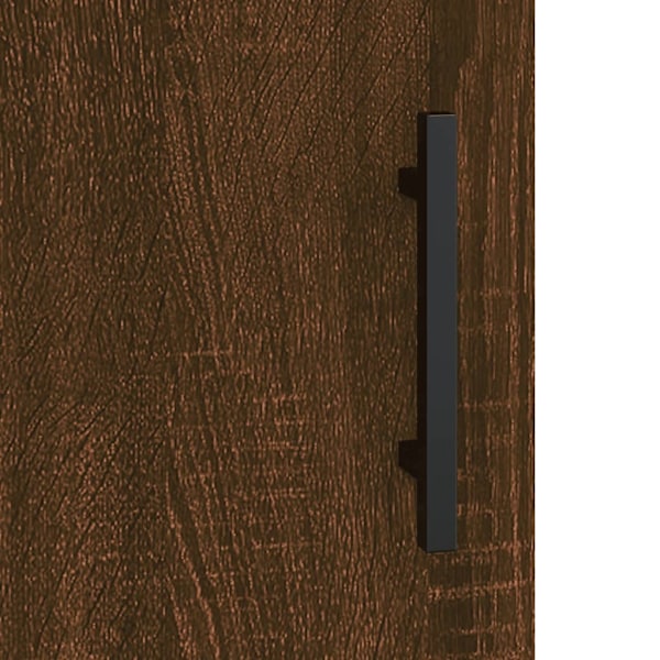 vidaXL Högskåp brun ek 69,5x34x180 cm konstruerat trä Brun