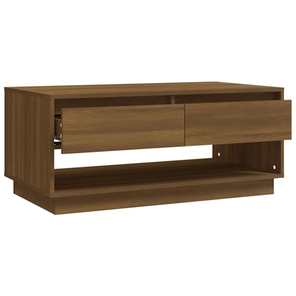 vidaXL Soffbord brun ek 102,5x55x44 cm konstruerat trä Brun