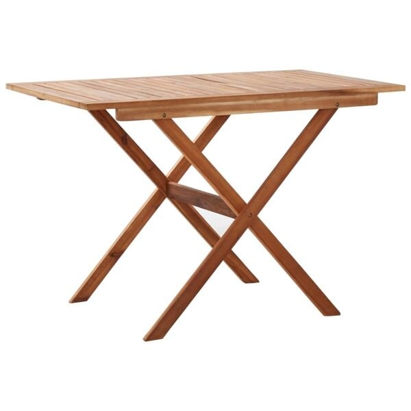 vidaXL Trädgårdsbord 110x67x74 cm massivt akaciaträ Brun