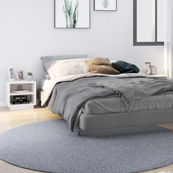 vidaXL Sängbord 2 st vit 40x34x40 cm massiv furu Vit