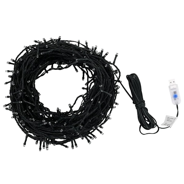 vidaXL Ljusslinga 400 LED inne/ute 40 m kallvit Vit