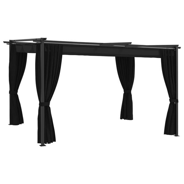vidaXL Paviljong 4x3 m antracit Antracit
