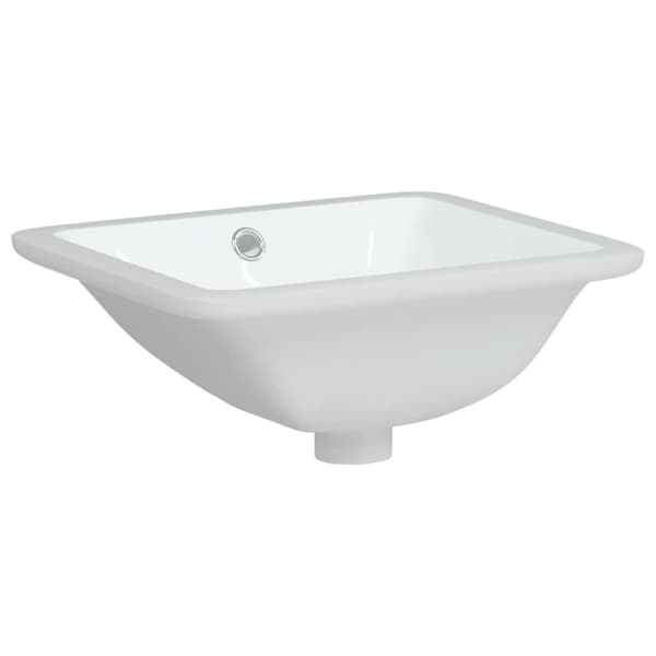 vidaXL Handfat vit 36,5x32x15,5 cm rektangulär keramik Vit