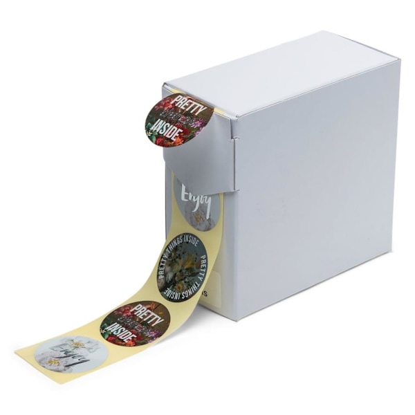 rillprint Presentetiketter 250 st x 4 rullar metallic