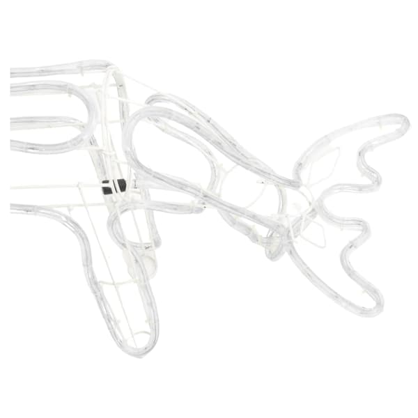 vidaXL Renfigurer 2 st kallvit 73x31x45 cm