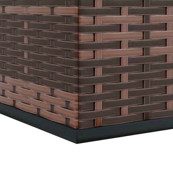 vidaXL Dynbox PE-rotting 145x100x103 cm brun Brun