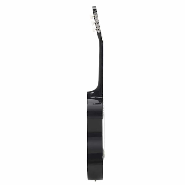 vidaXL Westerngitarr med cutaway 6 strängar svart 38" Svart