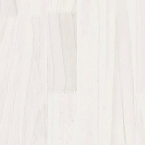 vidaXL Sängram vit massivt trä 180x200 cm Vit