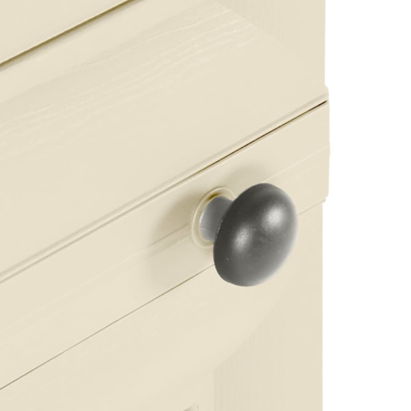 vidaXL Plastskåp 40x43x125 cm träimitation kaninvit Vit