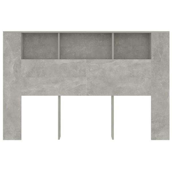 vidaXL Sänggavel med förvaring betonggrå 160x18,5x104,5 cm Grå