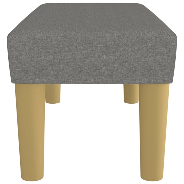 vidaXL Bänk mörkgrå 70x30x30 cm tyg Grå