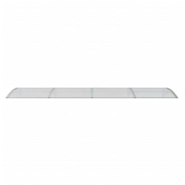 vidaXL Entrétak grå och transparent 350x75 cm polykarbonat Grå