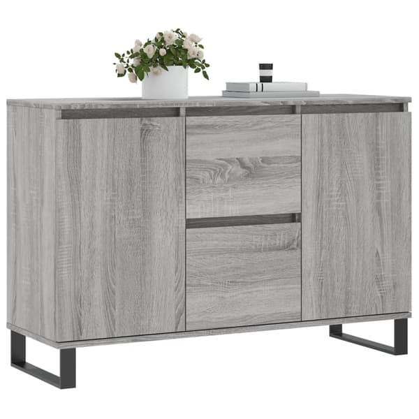 vidaXL Skänk grå sonoma 101,5x35x70 cm konstruerat trä Grå