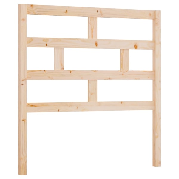 vidaXL Sänggavel 96x4x100 cm massiv furu Brun
