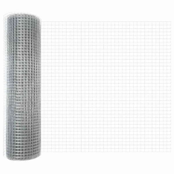 vidaXL Markfixerat Svetsat Stängsel 100 x 0,4 m (B x H) Silver