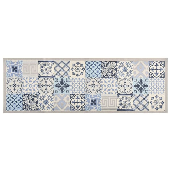 vidaXL Köksmatta maskintvättbar mosaik 45x150 cm multifärg